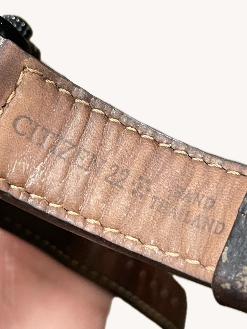 Citizen Men's Blue Face Dial Watch with Brown Leather Strap (Glow In The Dark) - Picture 7 of 10
